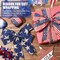 2 Rolls 20 Yard Patriotic Day Ribbon 4th of July Wreath Ribbon Stars and Stripes Vintage Wired Bow Red White Blue American Flag Wreath
